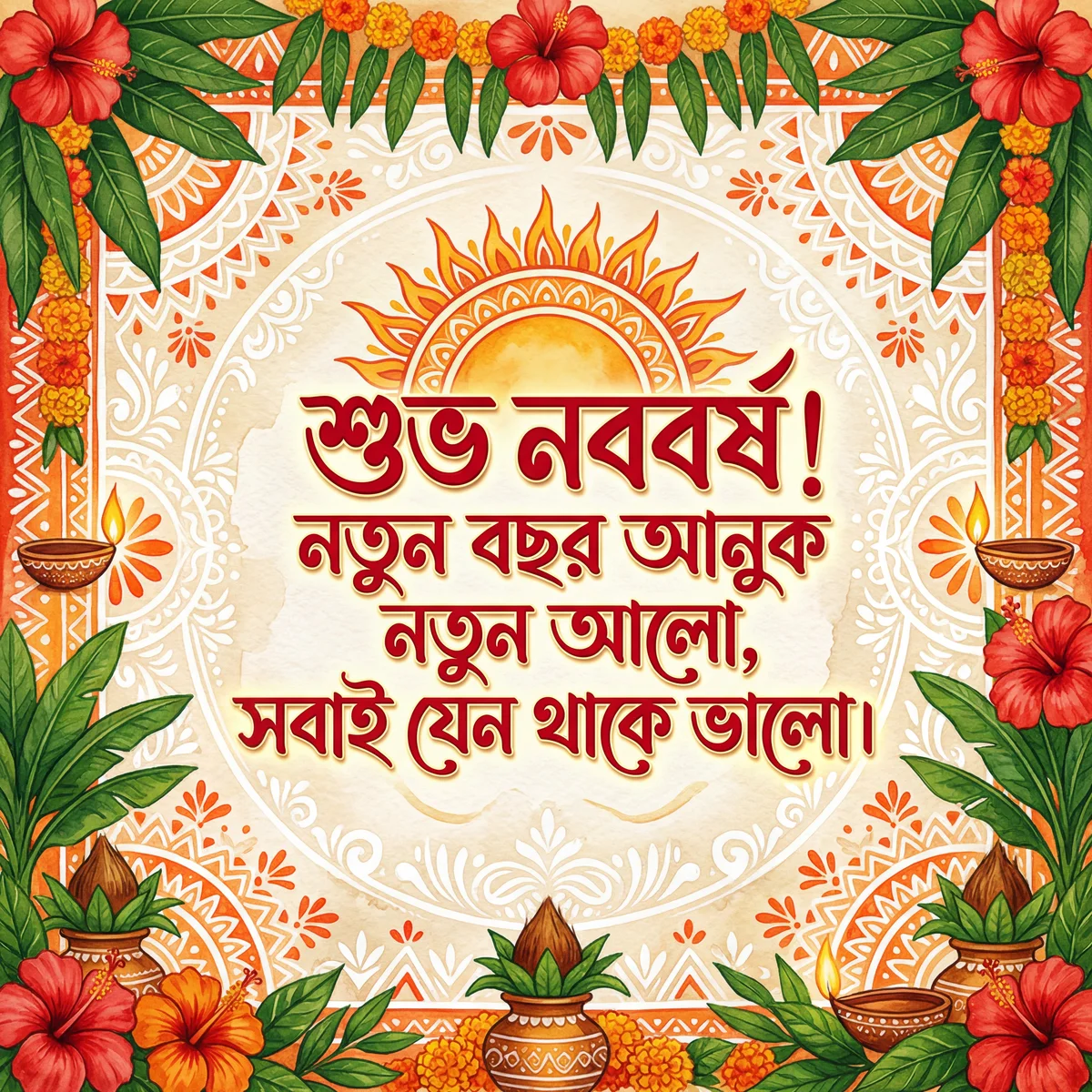 শুভ নববর্ষের শুভেচ্ছা