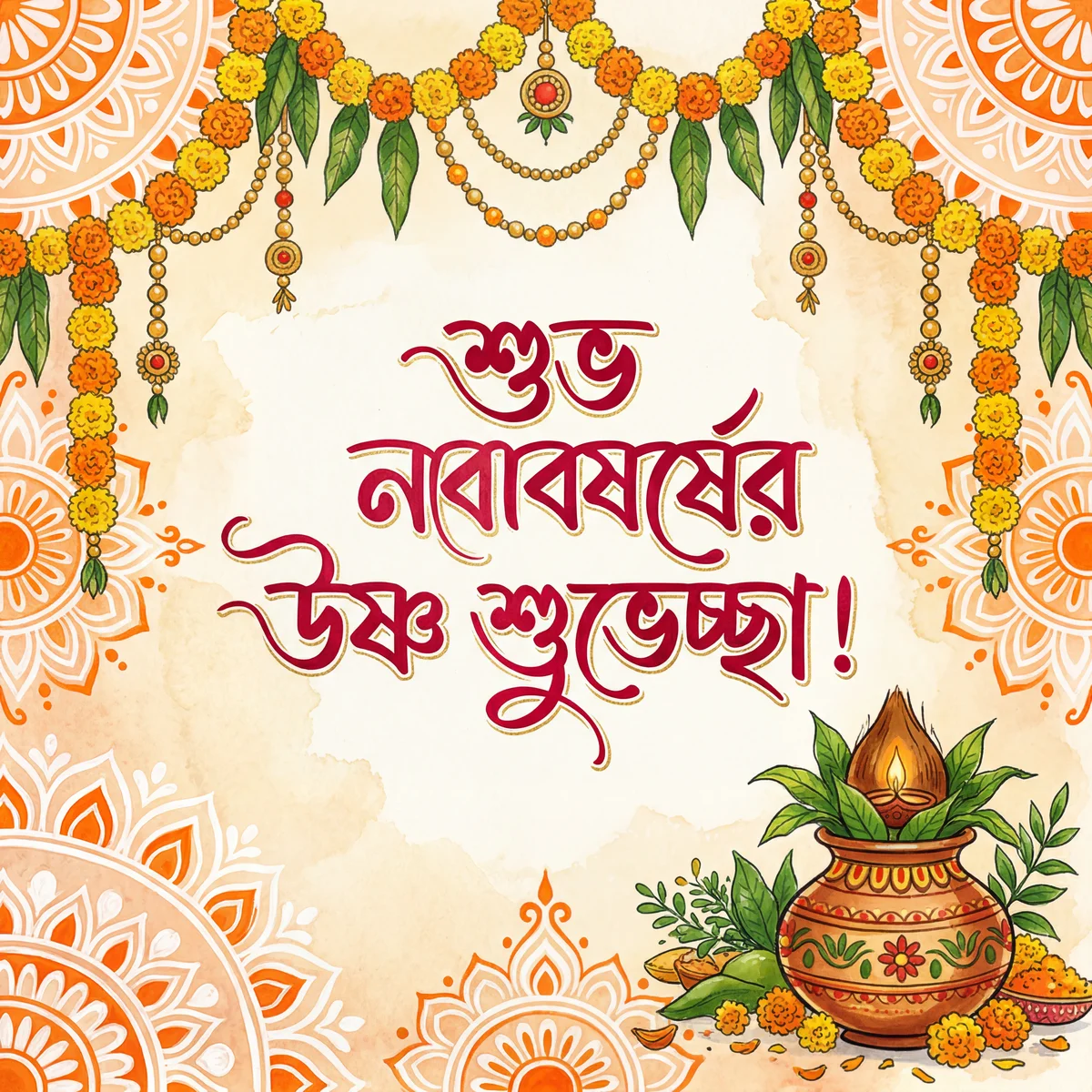 শুভ নববর্ষের উষ্ণ শুভেচ্ছা!