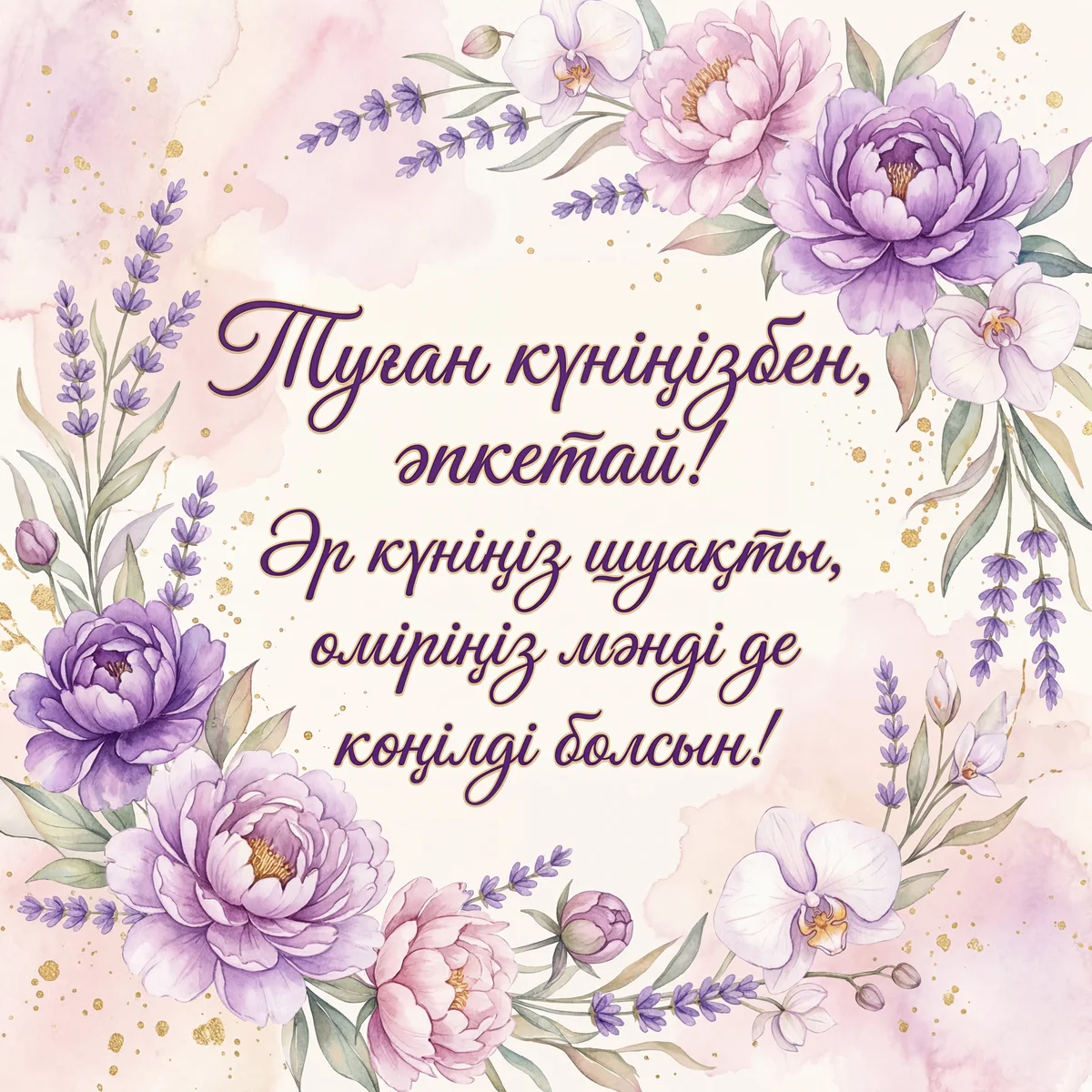 Әпкеге туған күніңмен құттықтау!