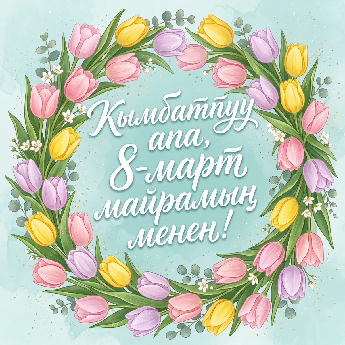 Кымбаттуу апа, 8-март майрамың менен!