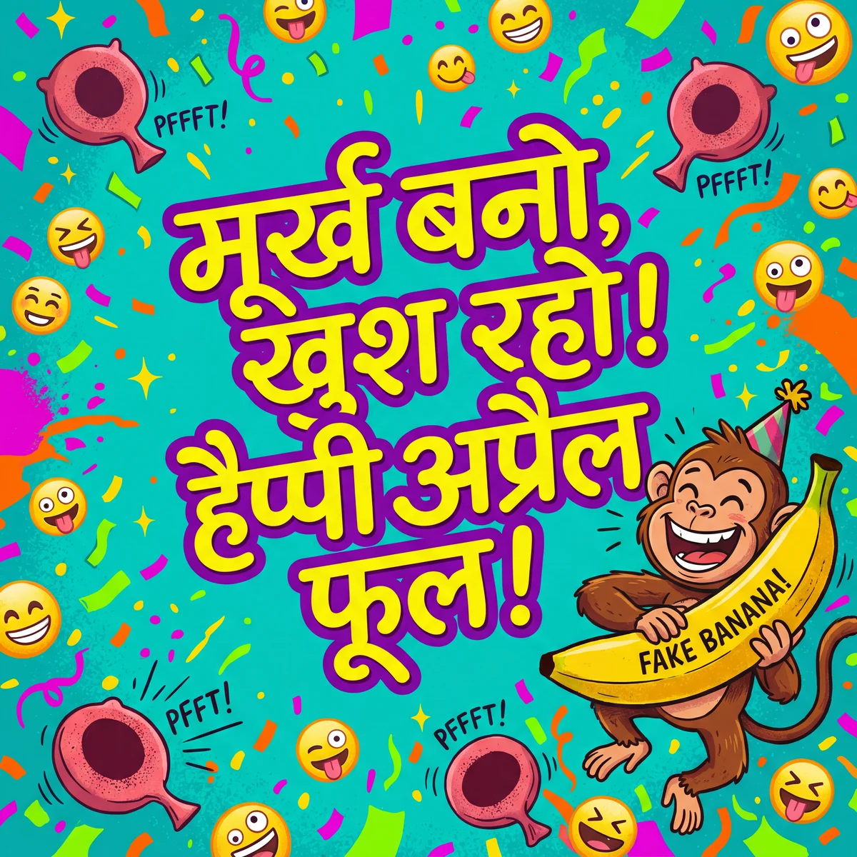 अप्रैल फूल दिवस की मजेदार शुभकामनाएँ