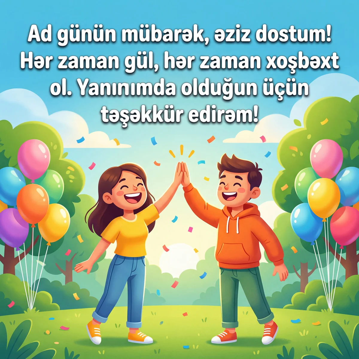 Ən yaxşı dosta ad günü təbrikləri