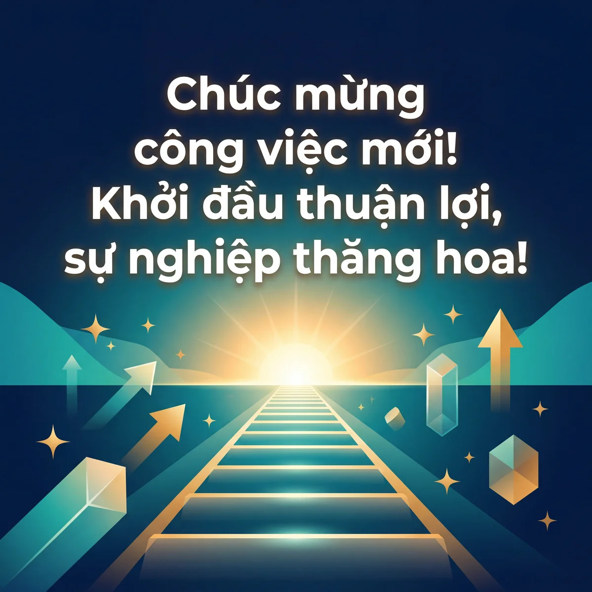 Lời chúc mừng nhận việc mới