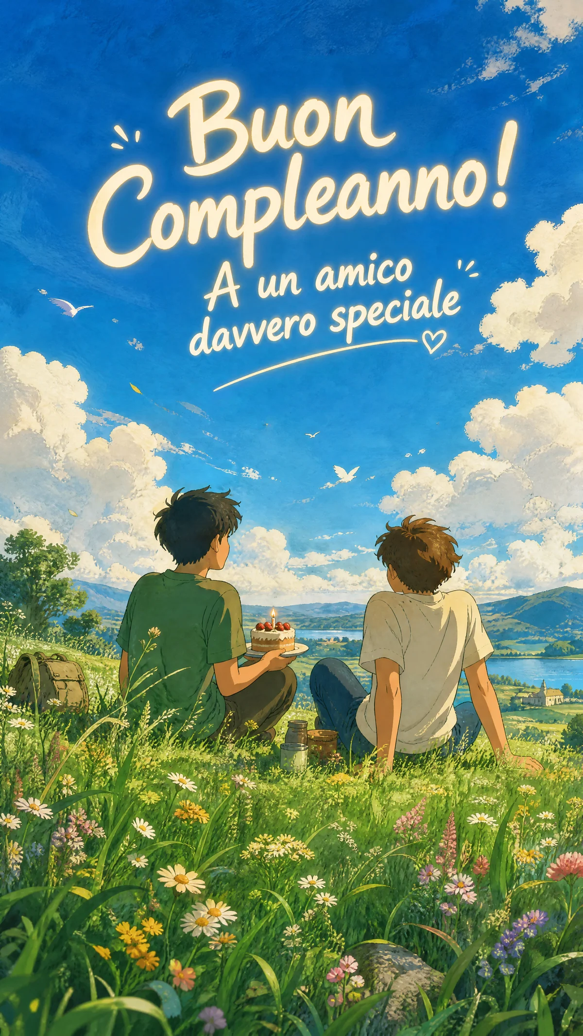 biglietto di buon compleanno per un amico speciale