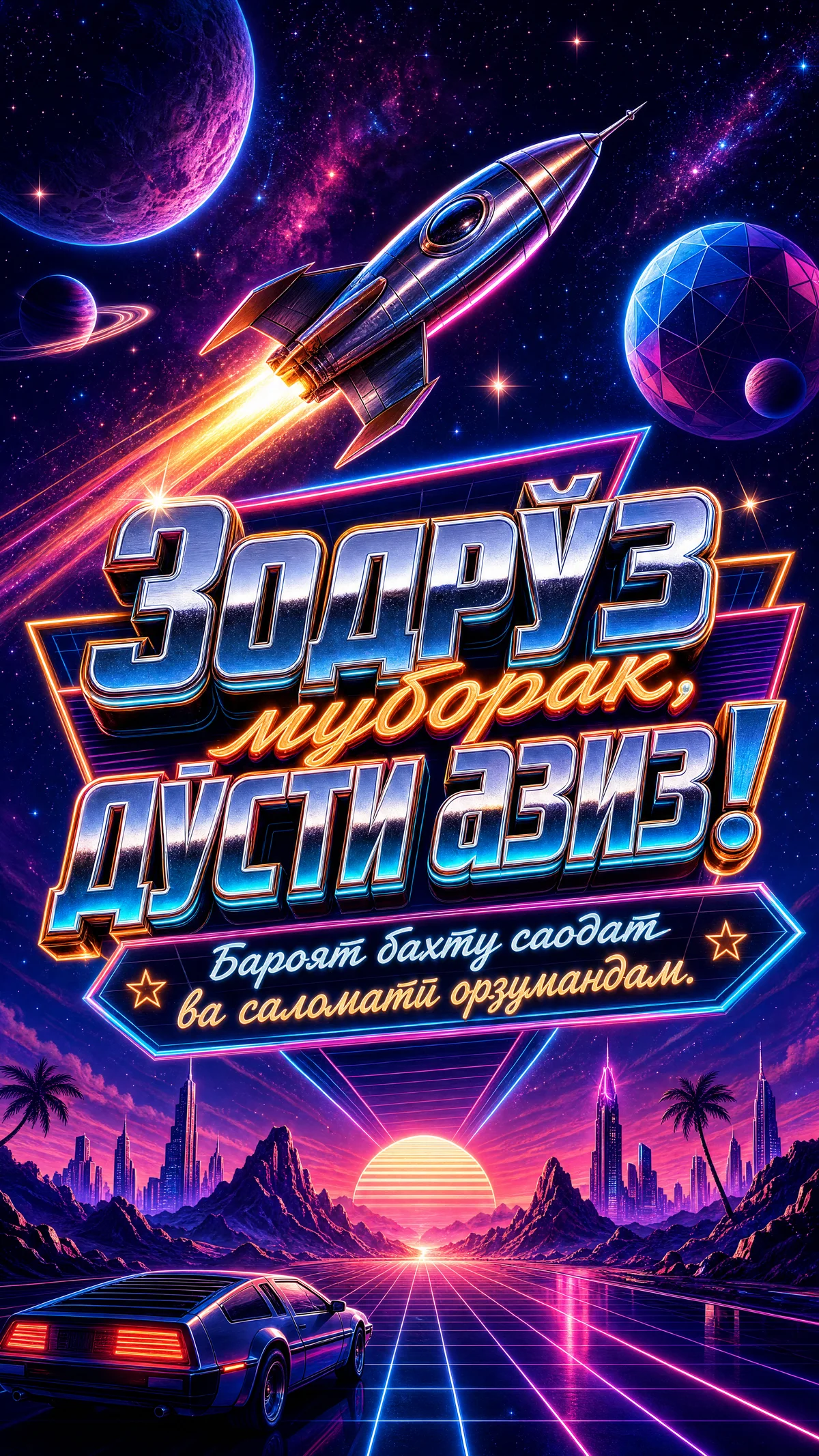 Табрикоти зодрӯз ба дӯст