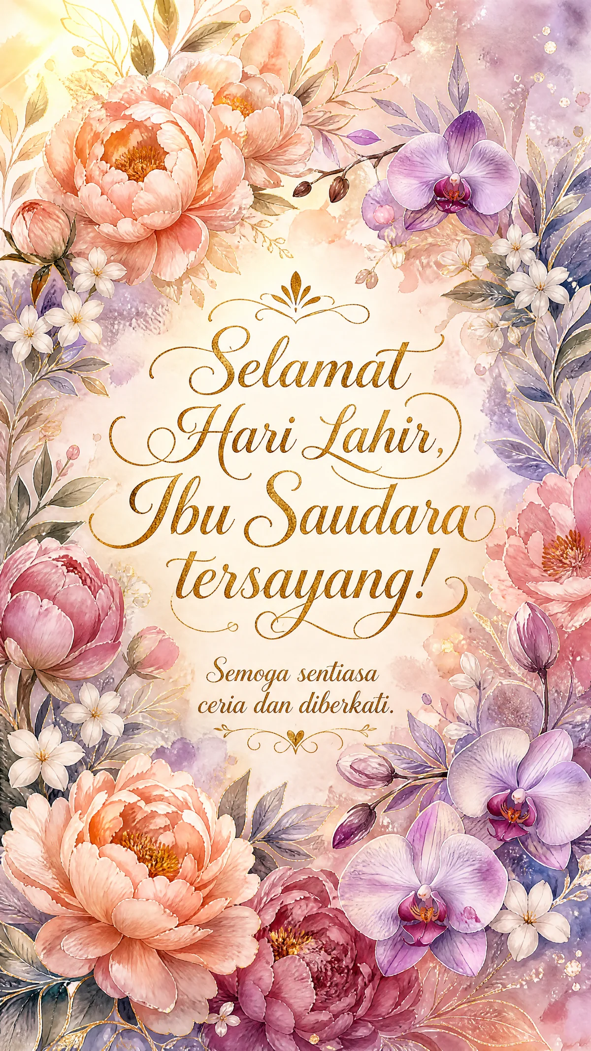 ucapan selamat hari lahir untuk ibu saudara