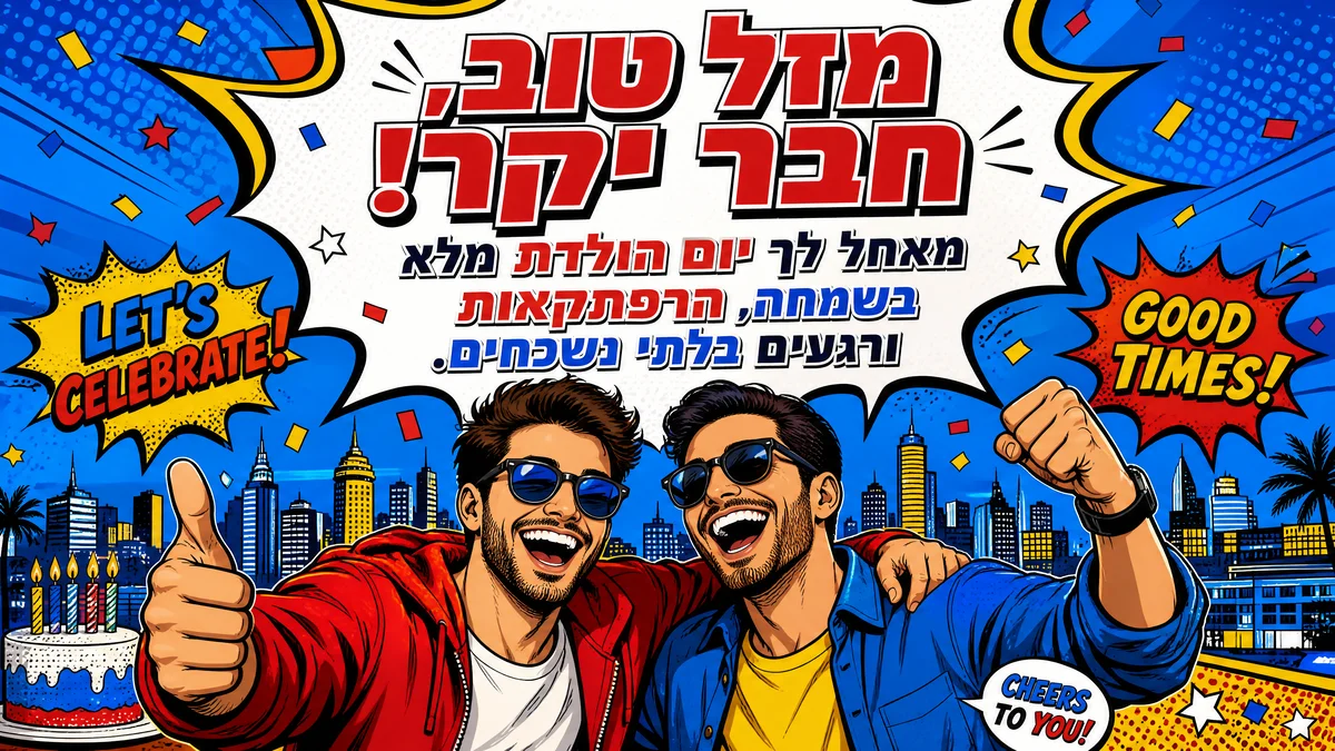יום הולדת שמח לחבר הכי טוב
