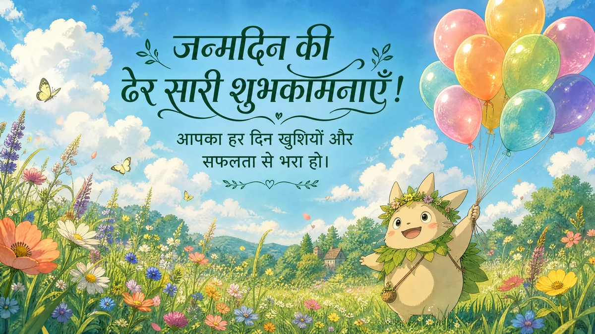 जन्मदिन की हार्दिक शुभकामनाएँ!