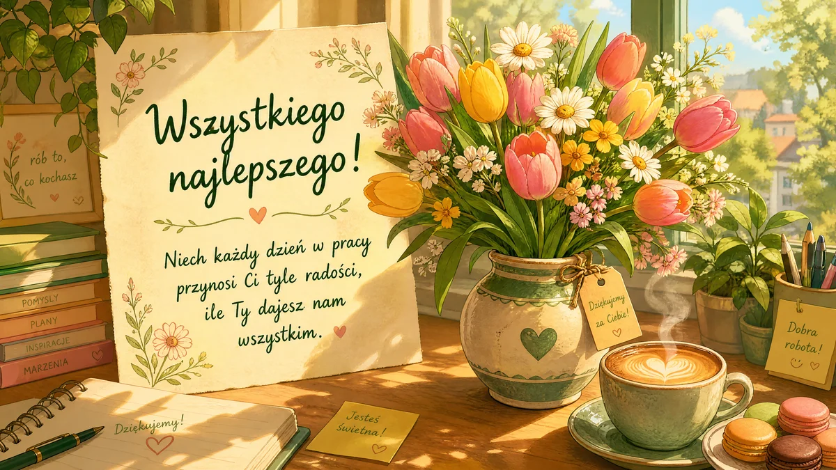 Życzenia urodzinowe dla koleżanki z pracy