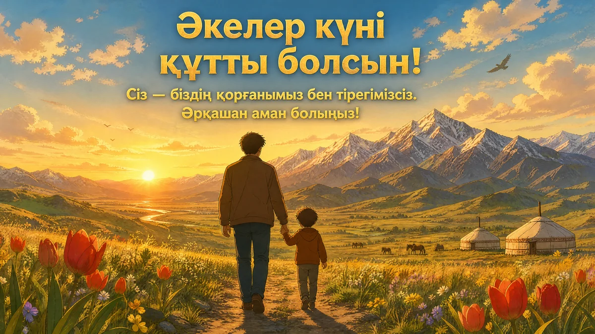 Әкелер күнімен құттықтау