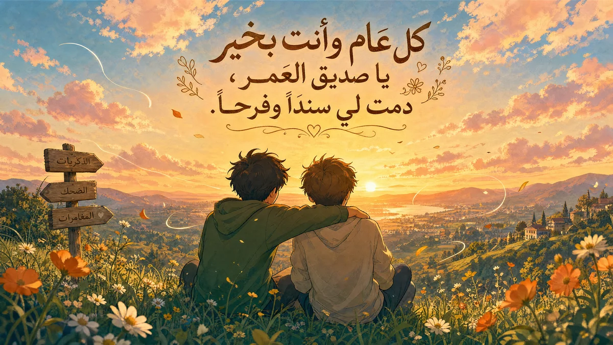 تهنئة عيد ميلاد سعيد لصديق مقرب