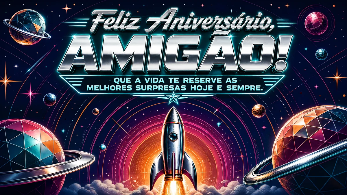 cartão de aniversário para amigo