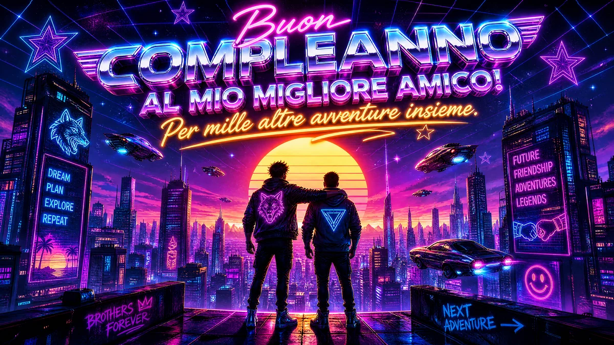 auguri per il compleanno del tuo migliore amico