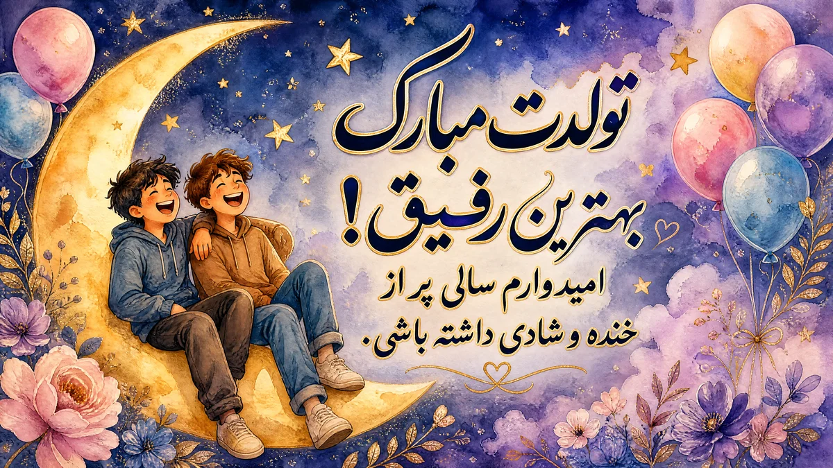 تبریک تولد برای بهترین دوست