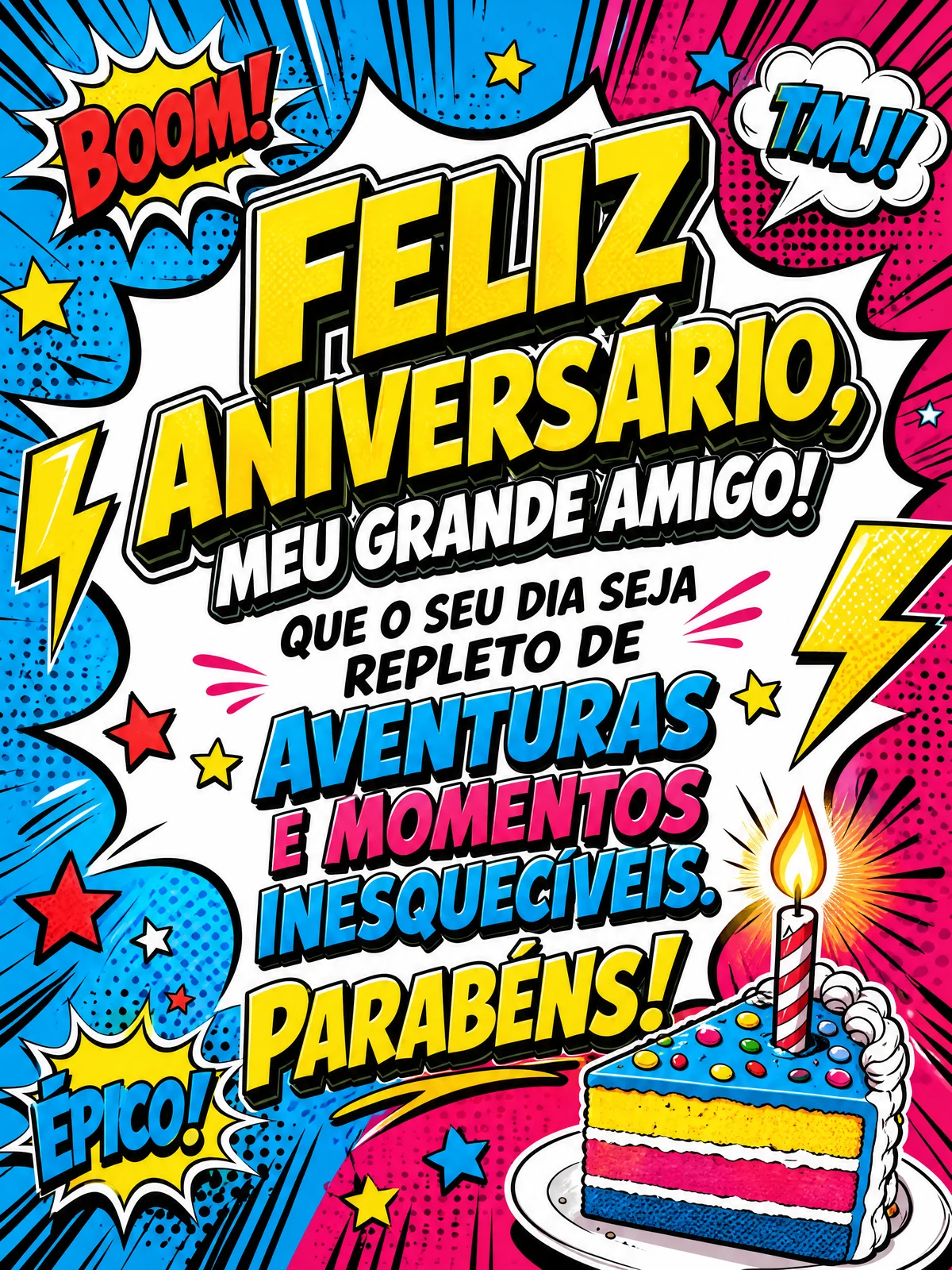 cartão de aniversário para amigo