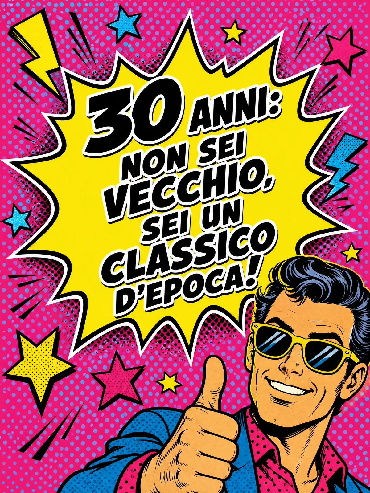 Biglietto di compleanno divertente per un amico che compie 3...