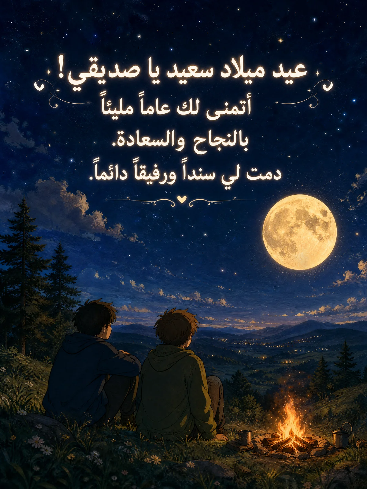 تهنئة عيد ميلاد سعيد لصديق مقرب