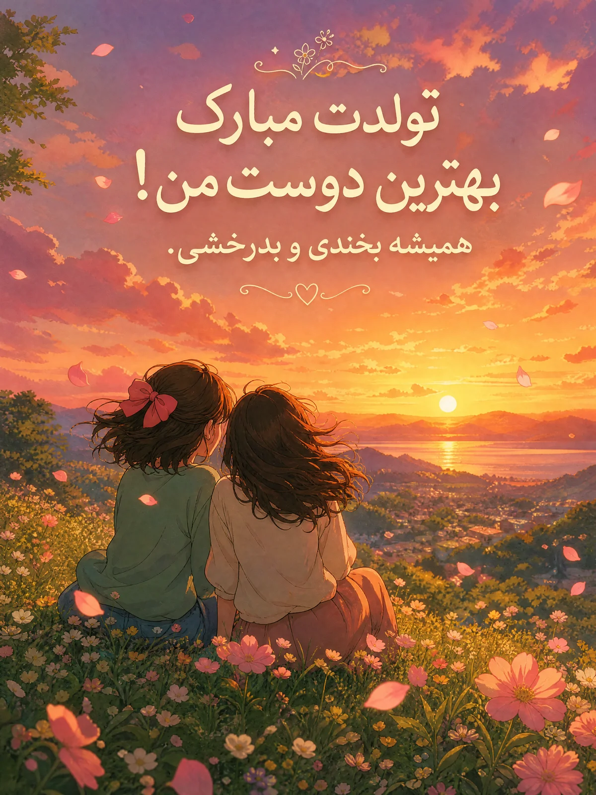 تبریک تولد برای بهترین دوست