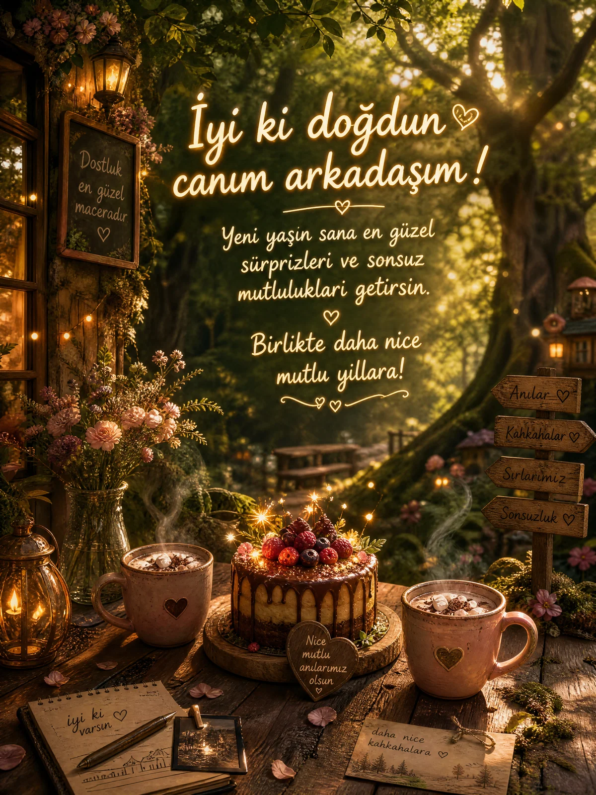 arkadaşa doğum günü mesajı