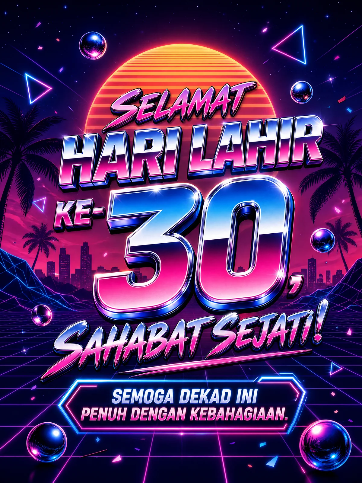 ucapan ulang tahun ke-30 untuk sahabat baik