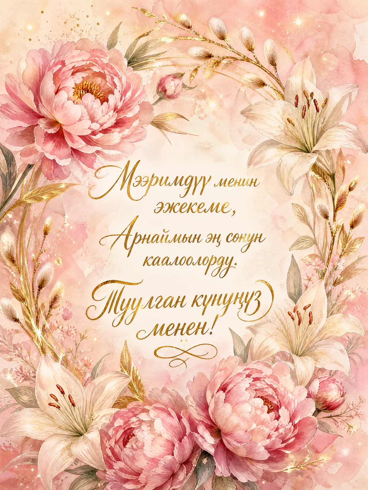 Туулган күнүң менен куттуктоо эжекеге