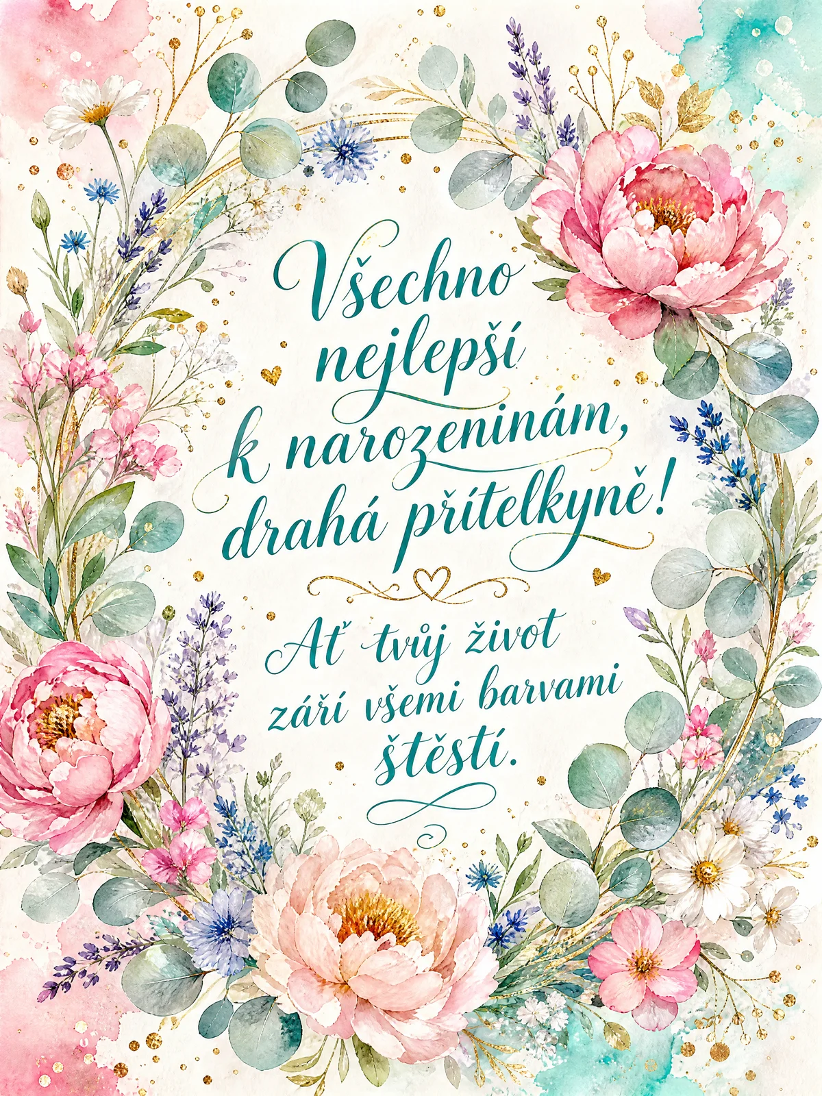 Přání k narozeninám pro kamarádku