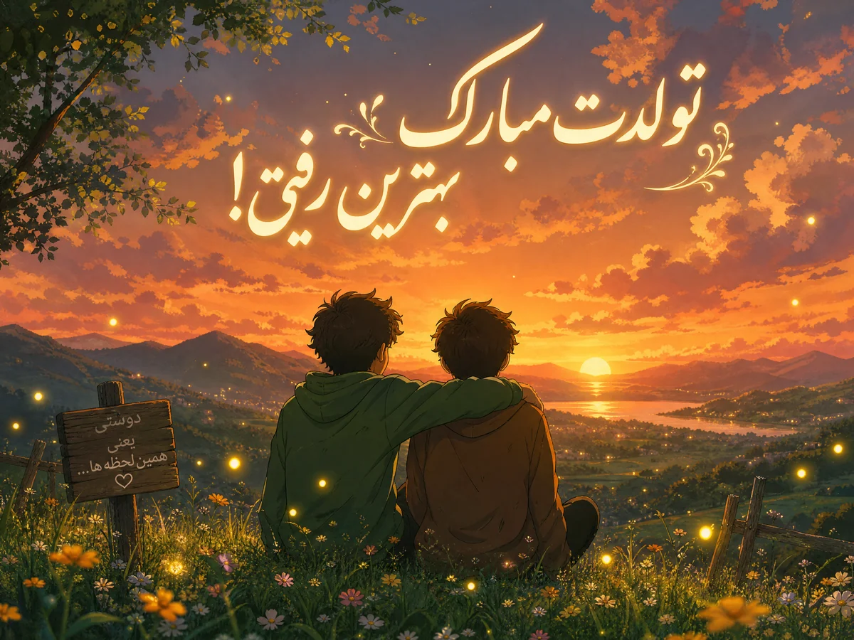 تبریک تولد برای دوست صمیمی