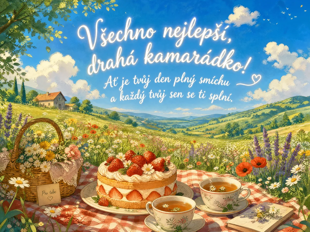 Přání k narozeninám pro kamarádku