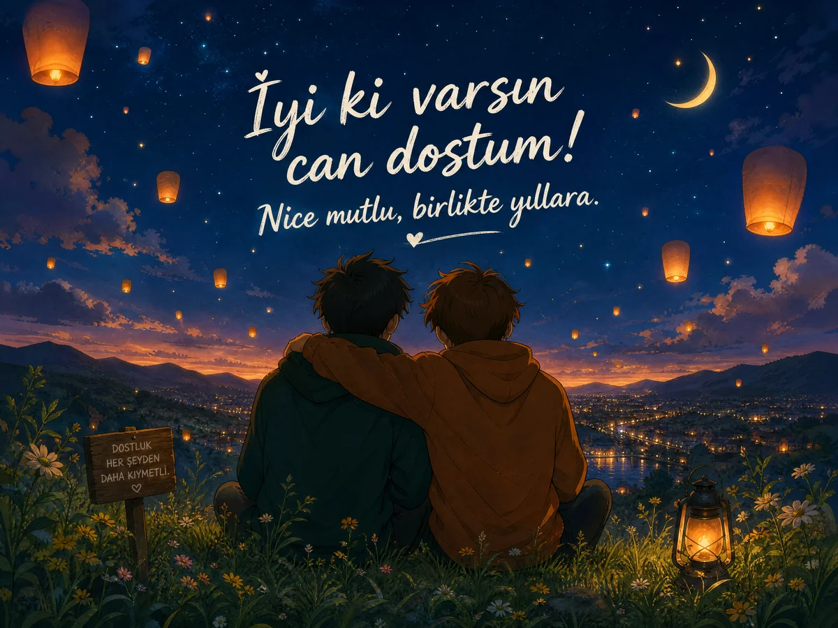 Doğum günü kartı sözleri, en yakın arkadaşım için