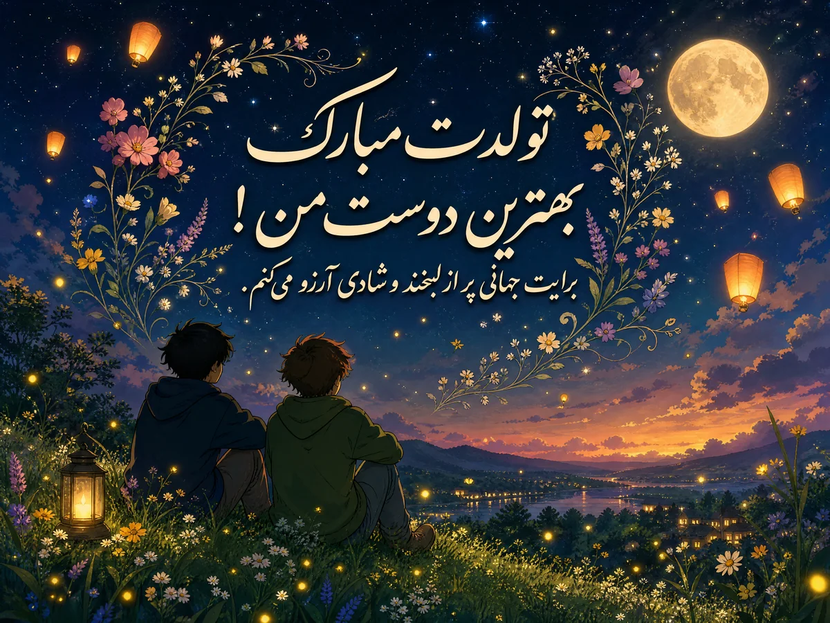 تبریک تولد برای بهترین دوست