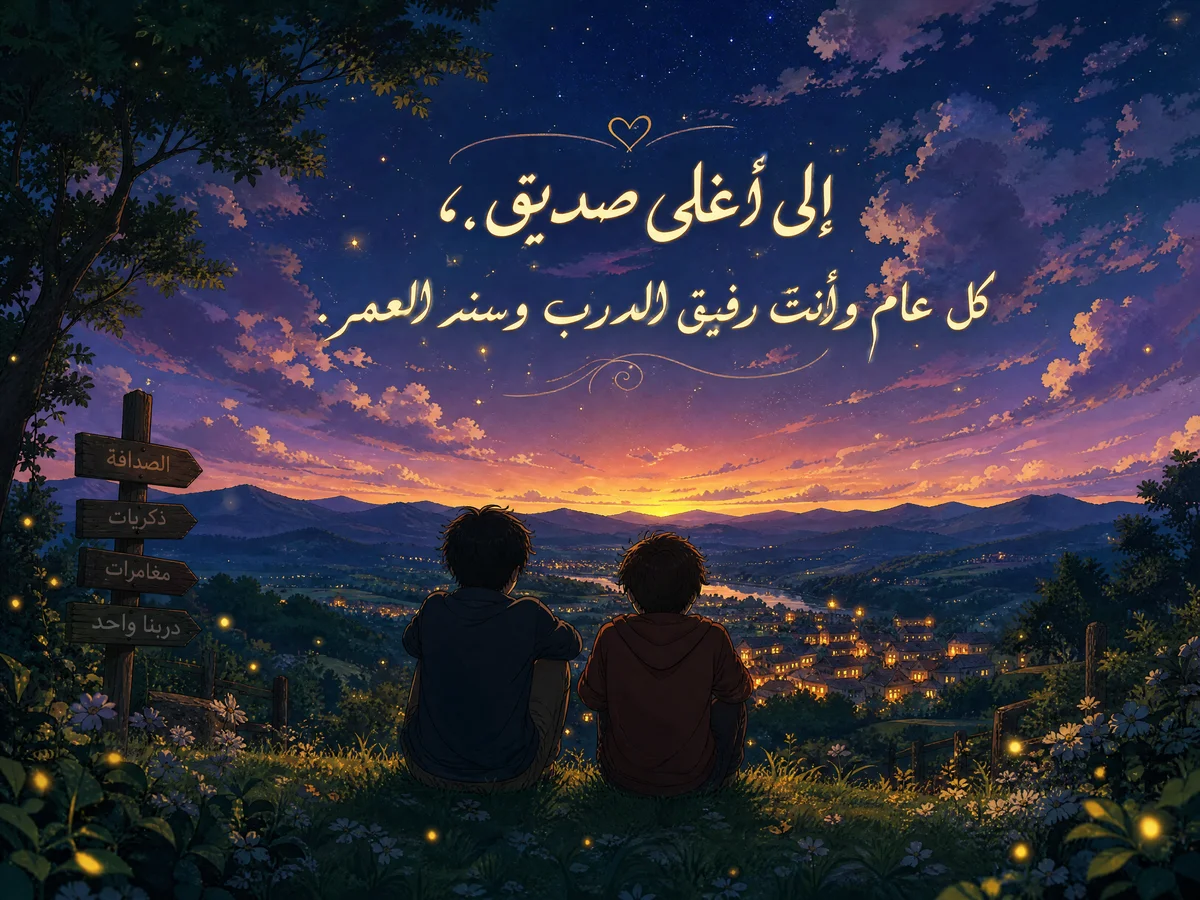 تهنئة عيد ميلاد سعيد لصديق مقرب