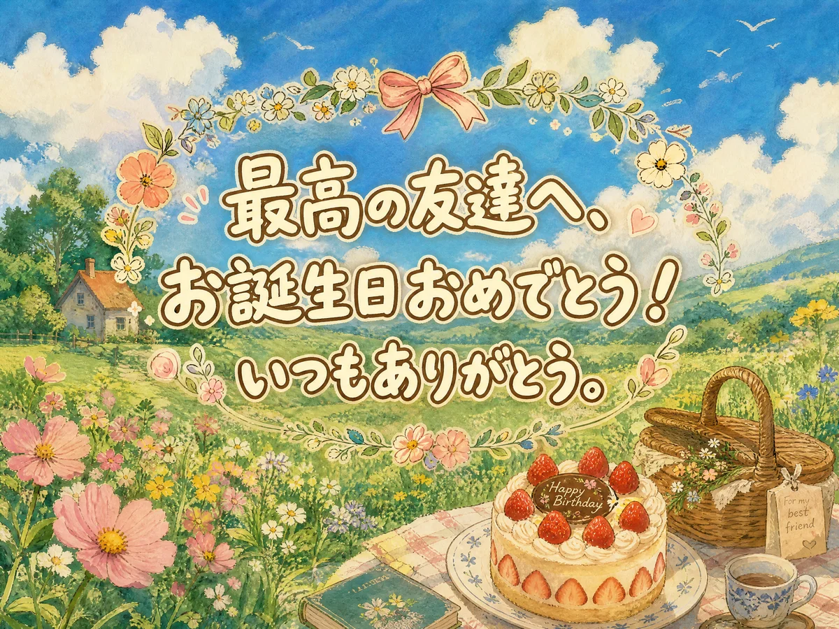 友達の誕生日お祝いメッセージ