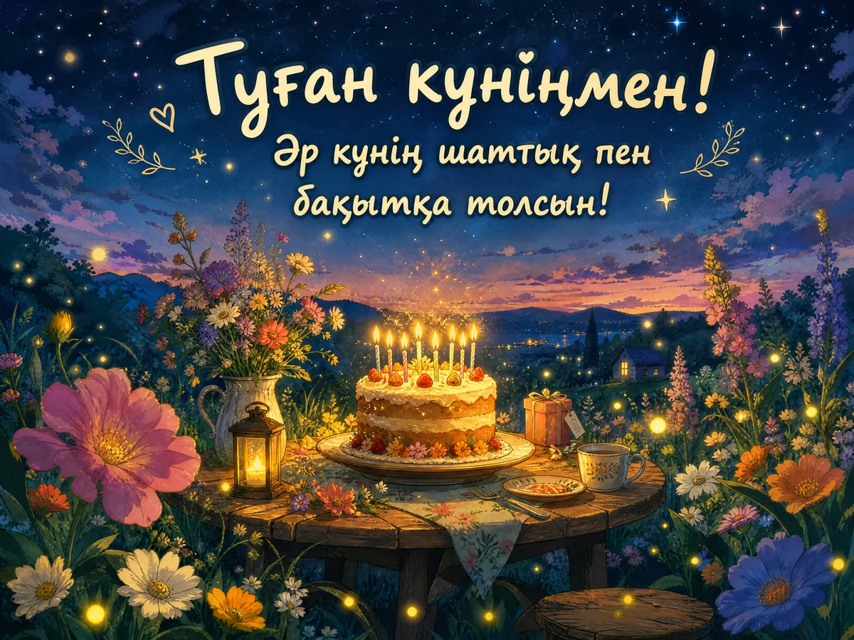 Туған күніңмен құттықтау!