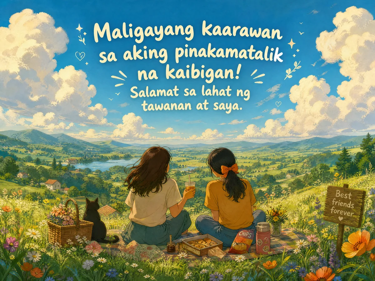 maligayang kaarawan sa aking matalik na kaibigan!