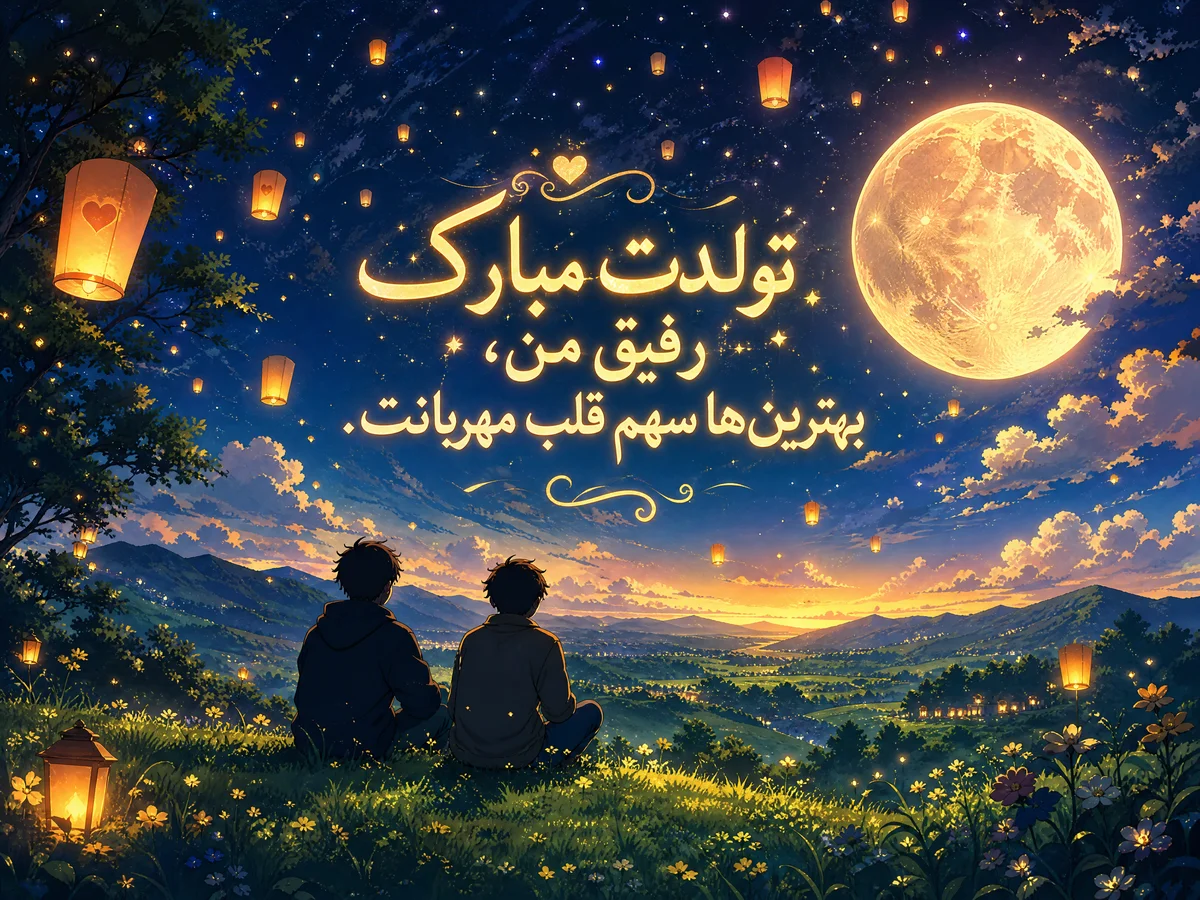 تبریک تولد برای دوست صمیمی