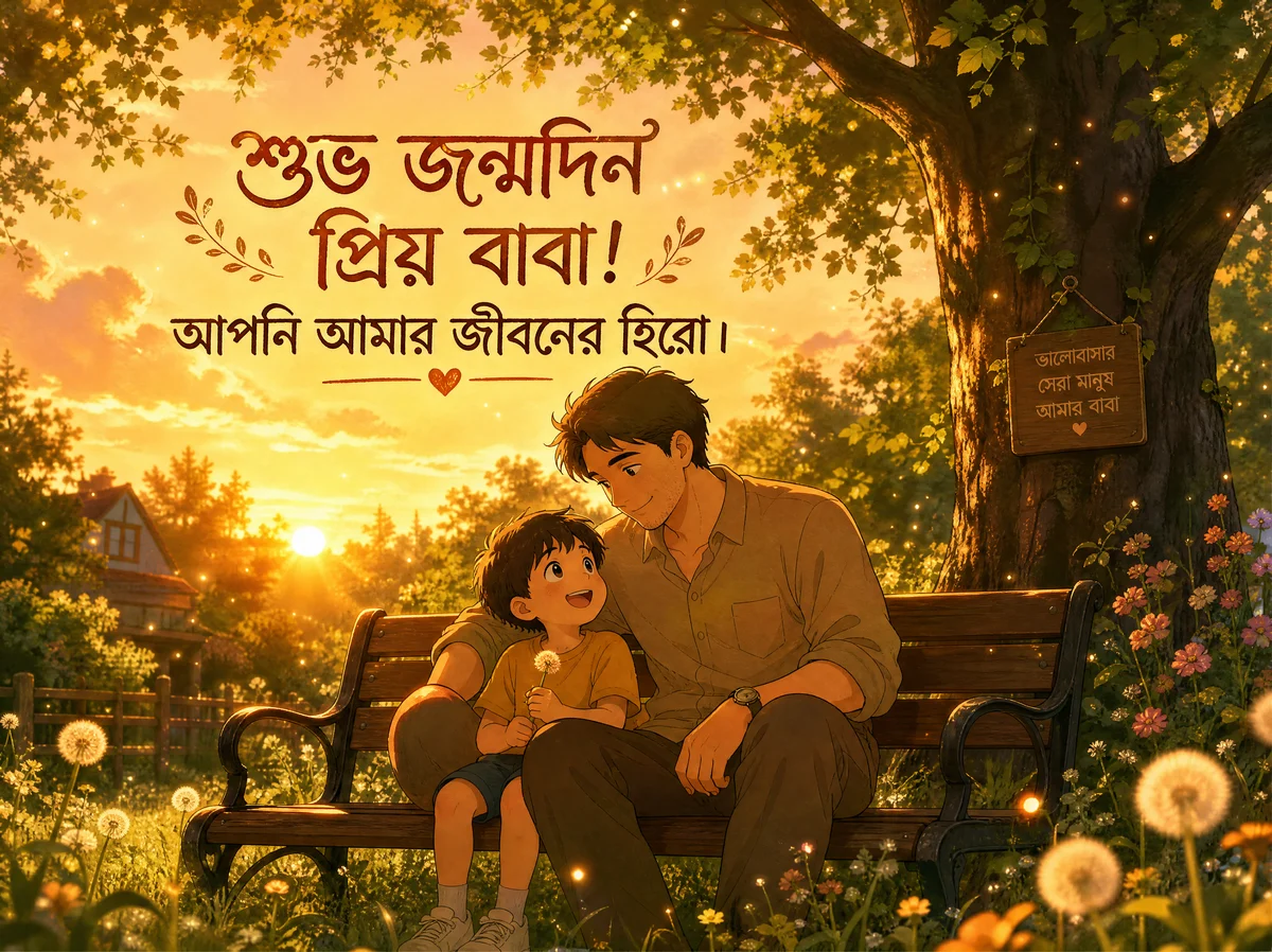 শুভ জন্মদিন বাবা