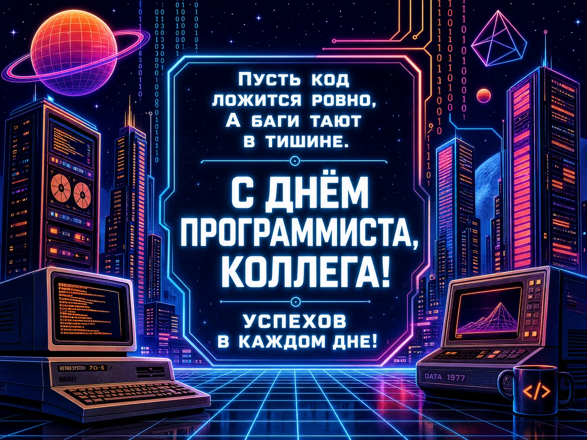 поздравление с Днем программиста коллеге