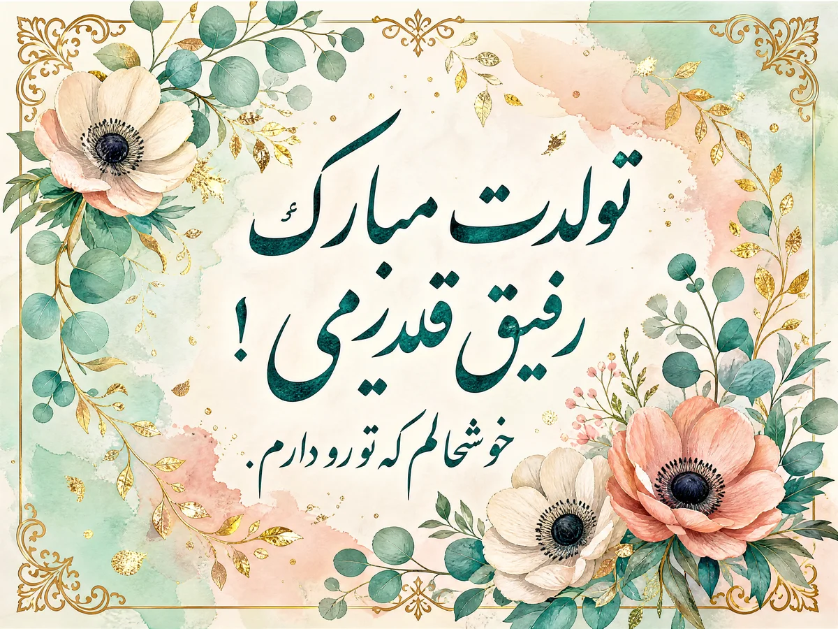 تبریک تولد برای بهترین دوست