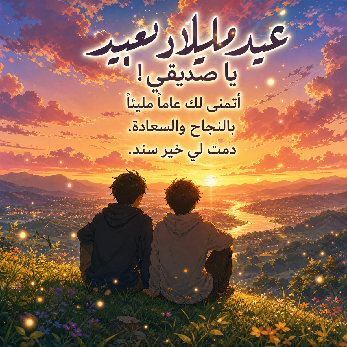 تهنئة عيد ميلاد سعيد لصديقي