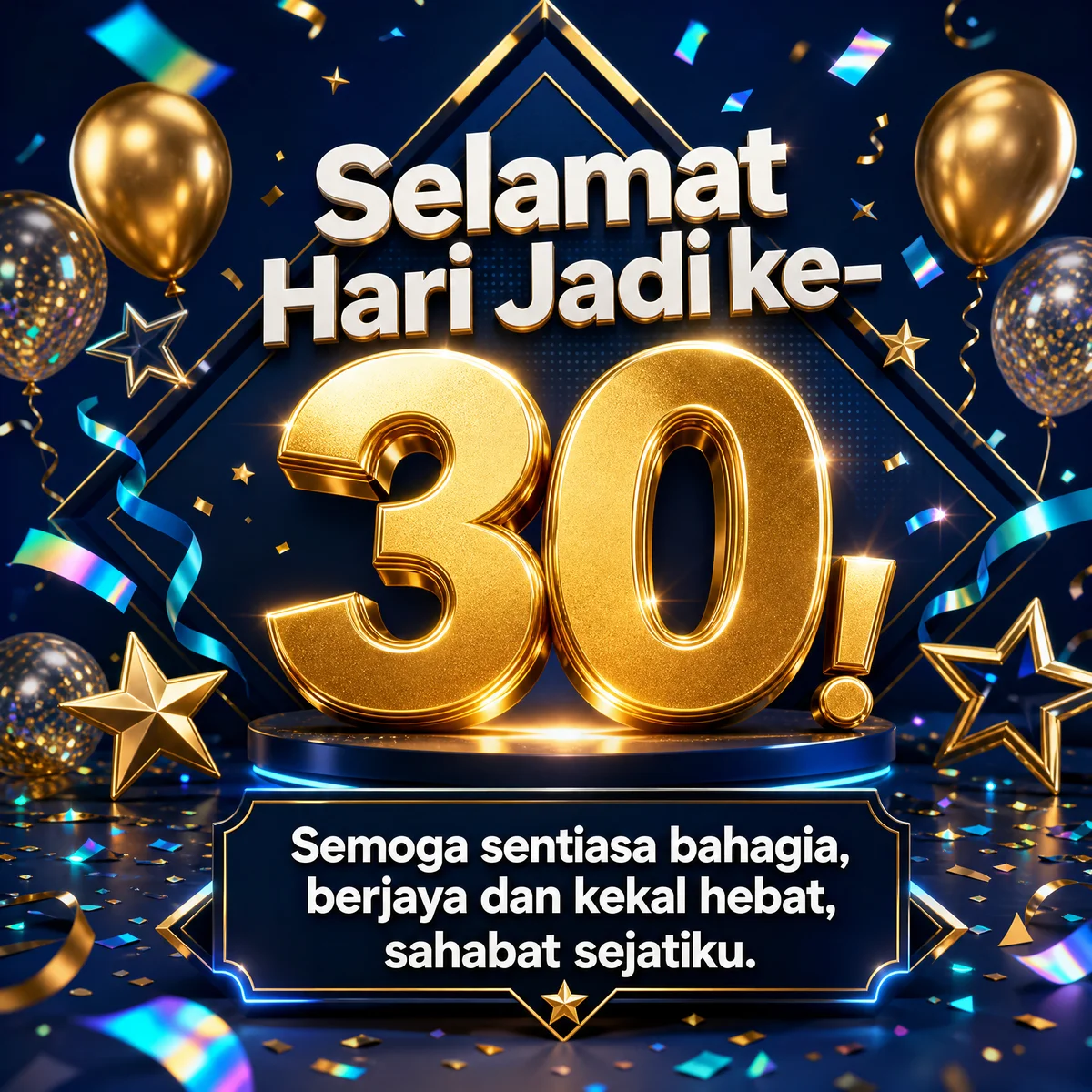 ucapan hari jadi ke-30 untuk kawan baik