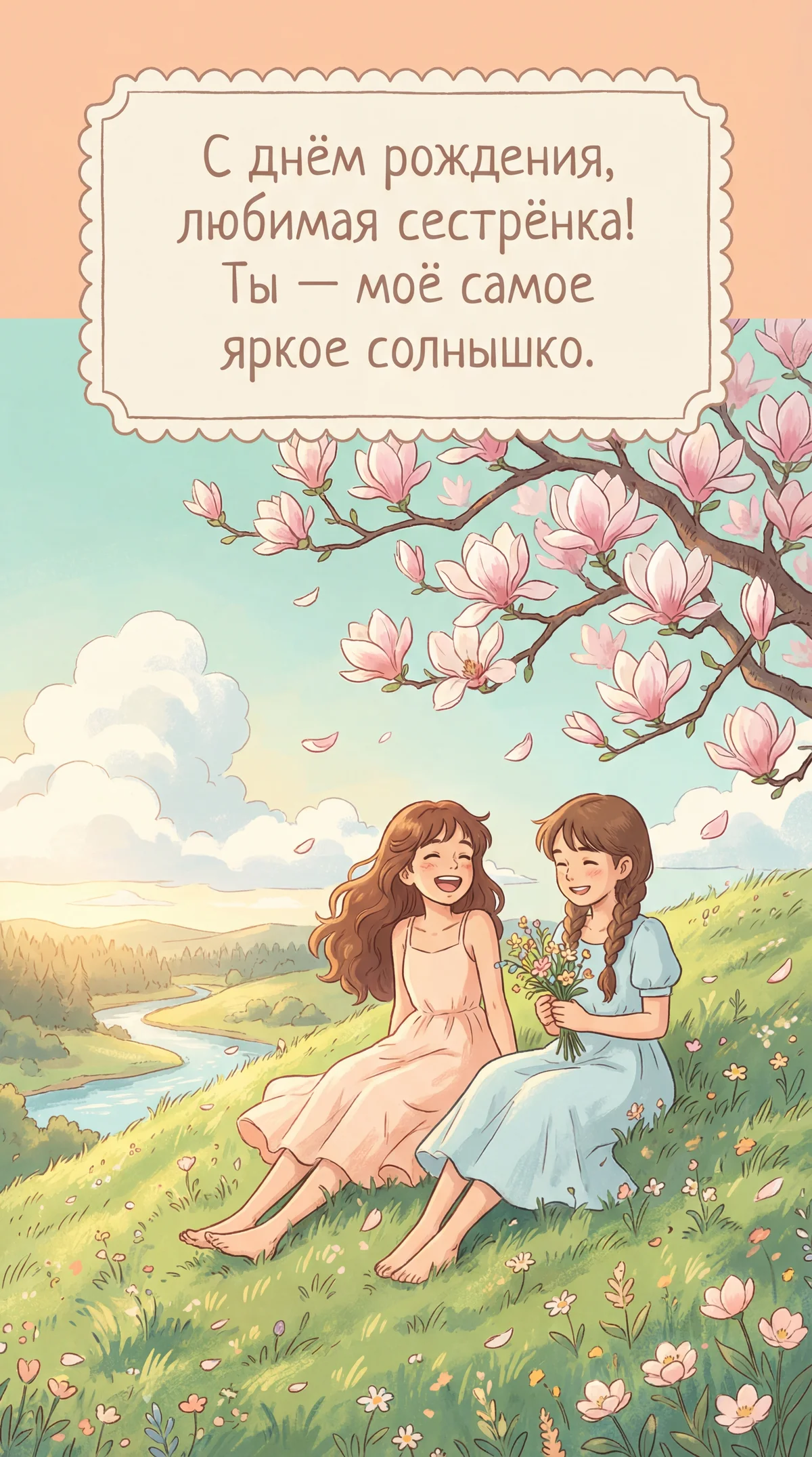 С днем рождения, любимая сестренка!