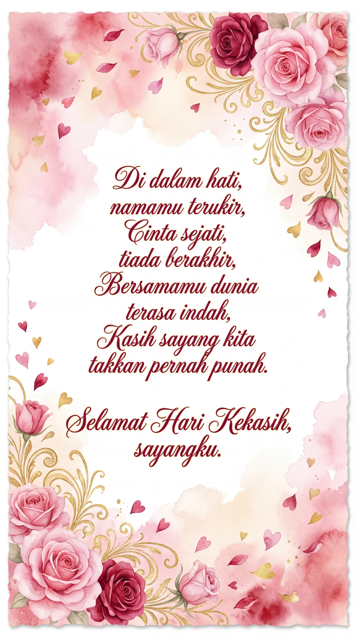 Ucapan Hari Kekasih untuk pasangan tercinta