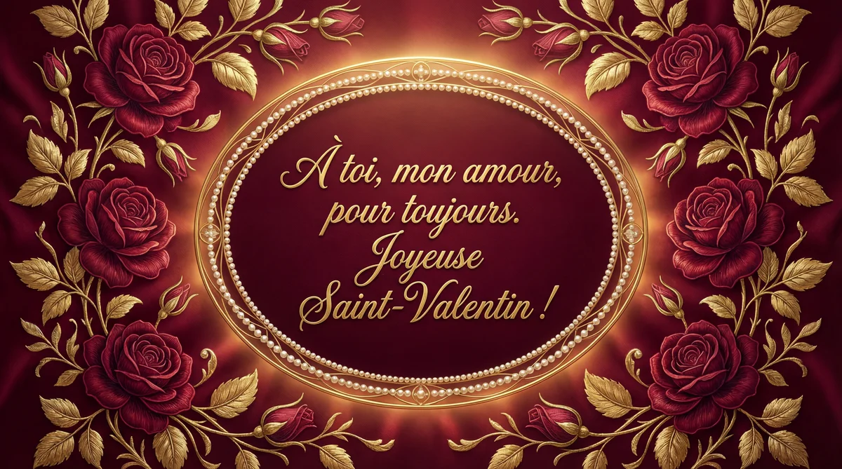 carte Saint-Valentin pour mon amour
