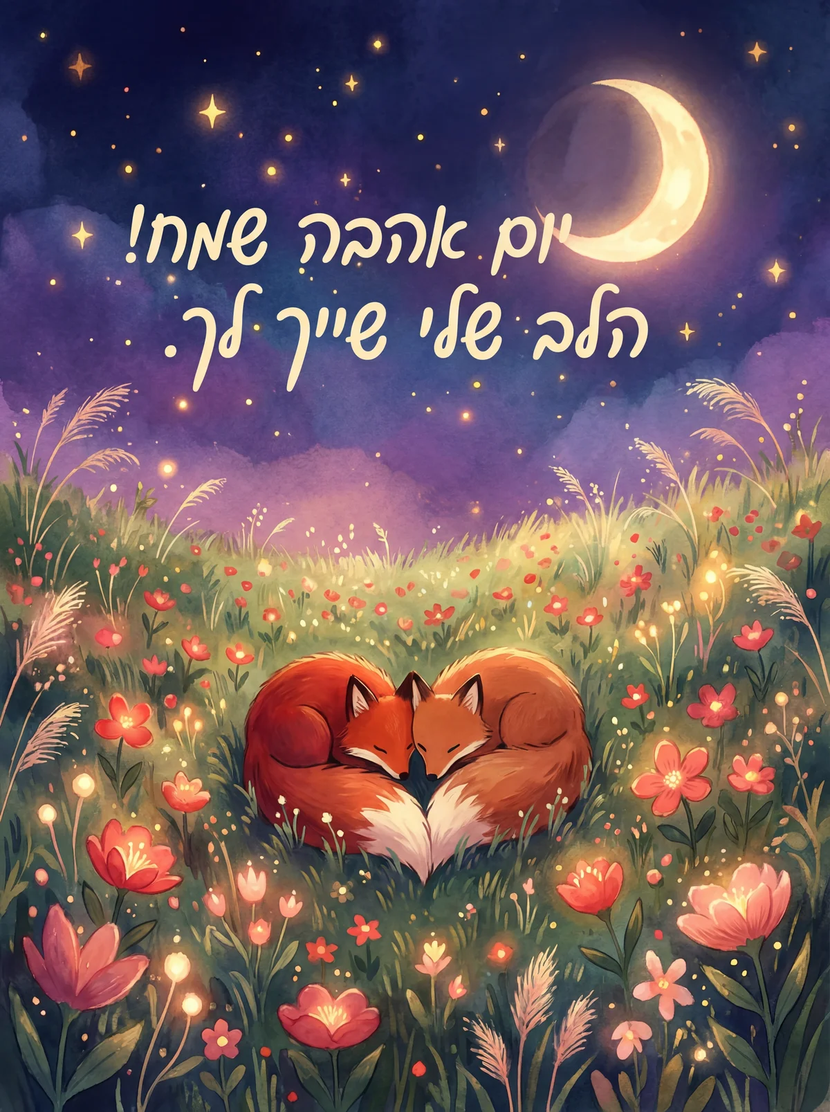 כרטיס ברכה ליום האהבה