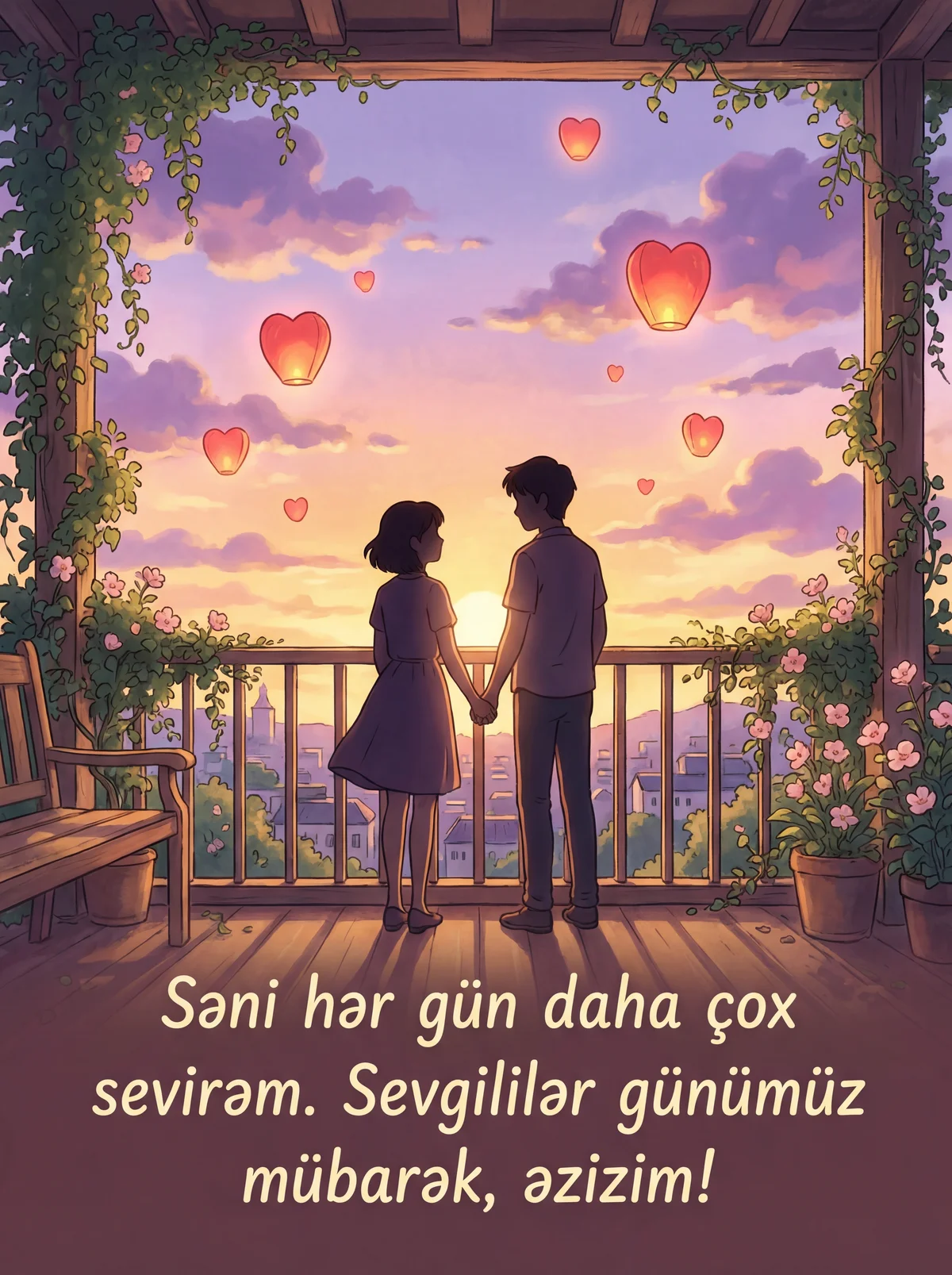 Sevgililər Günü təbriki, sevgilim!