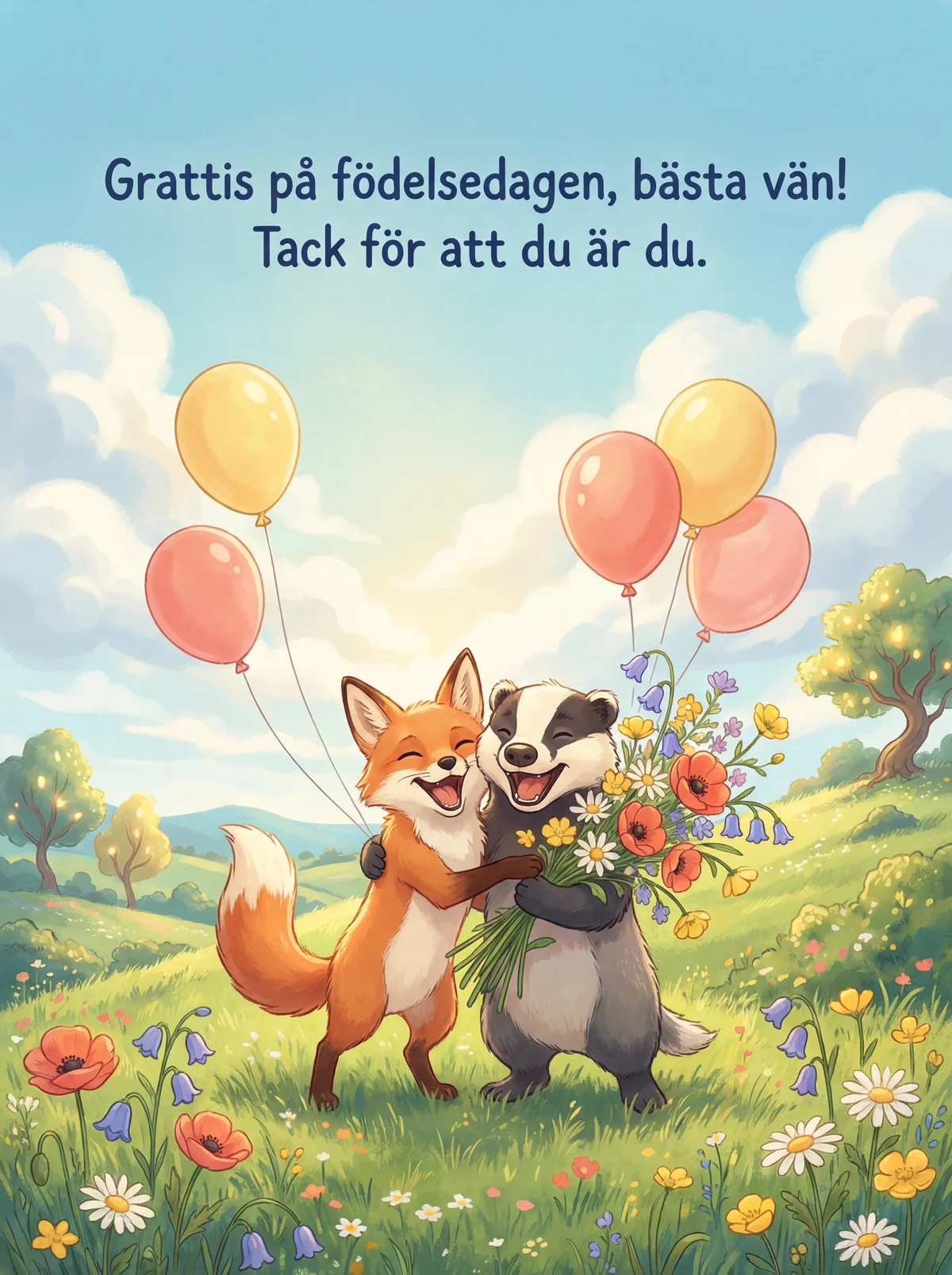 Grattis på födelsedagen, bästa vän!