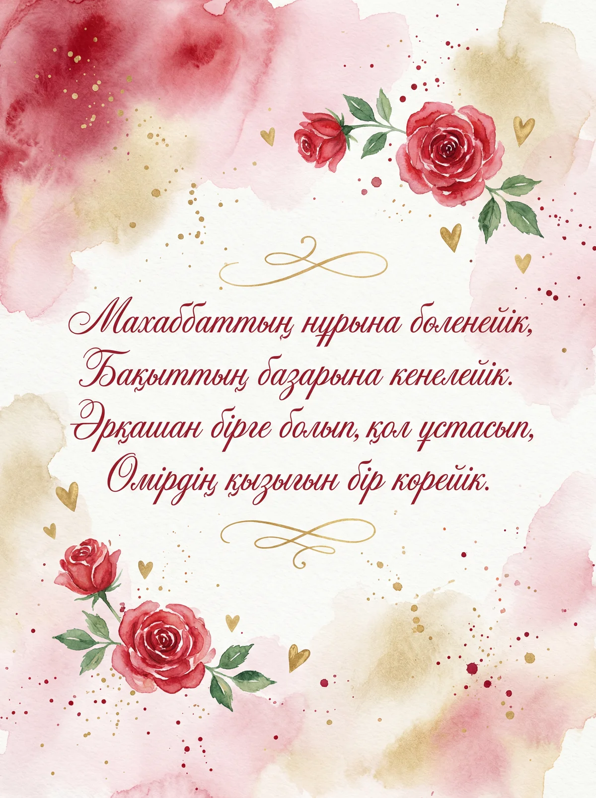 Сүйіктіме Валентин күніне құттықтау