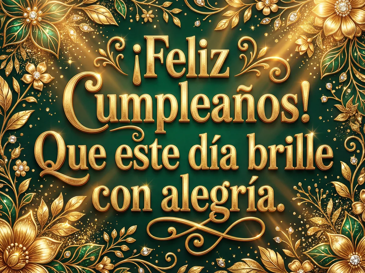 Feliz cumpleaños! Que este día te traiga mucha alegría.