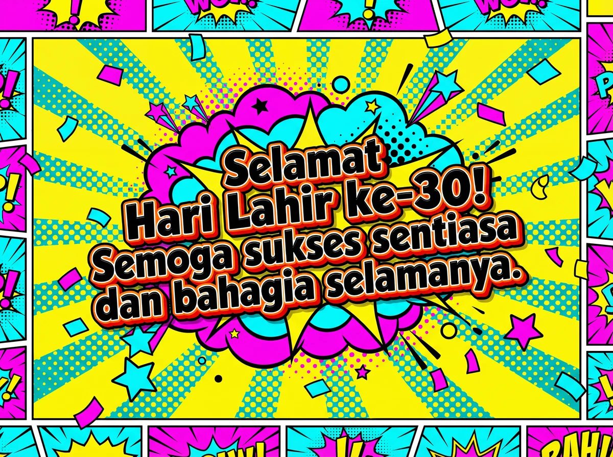Selamat Hari Lahir ke-30! Semoga sukses selalu.