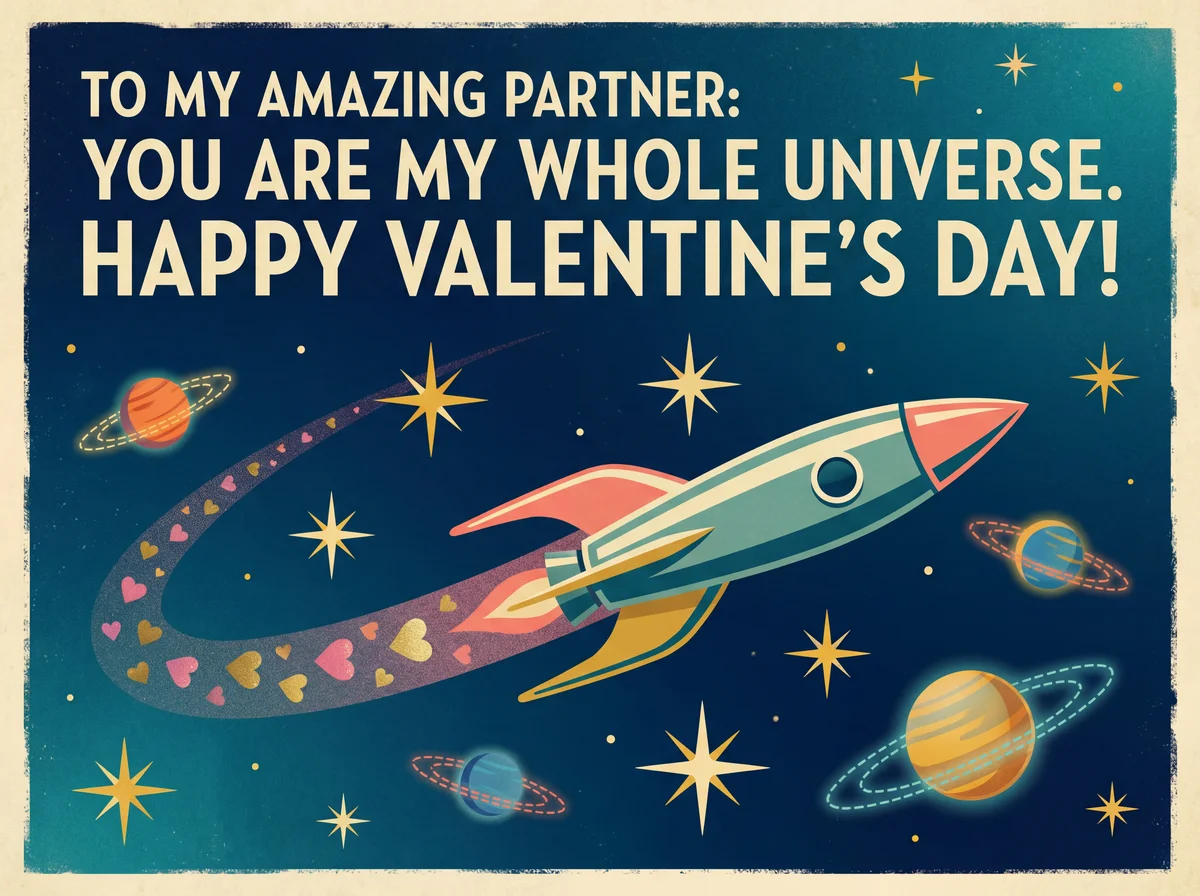 Valentine's card for my amazing partner